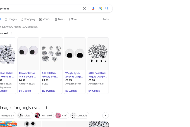 This fun little feature sees googly eyes slide from the top of the browser page and land neatly on the two ‘O’s in Google. Although not interactive, it’s just a cute feature developers have added for user experience. 