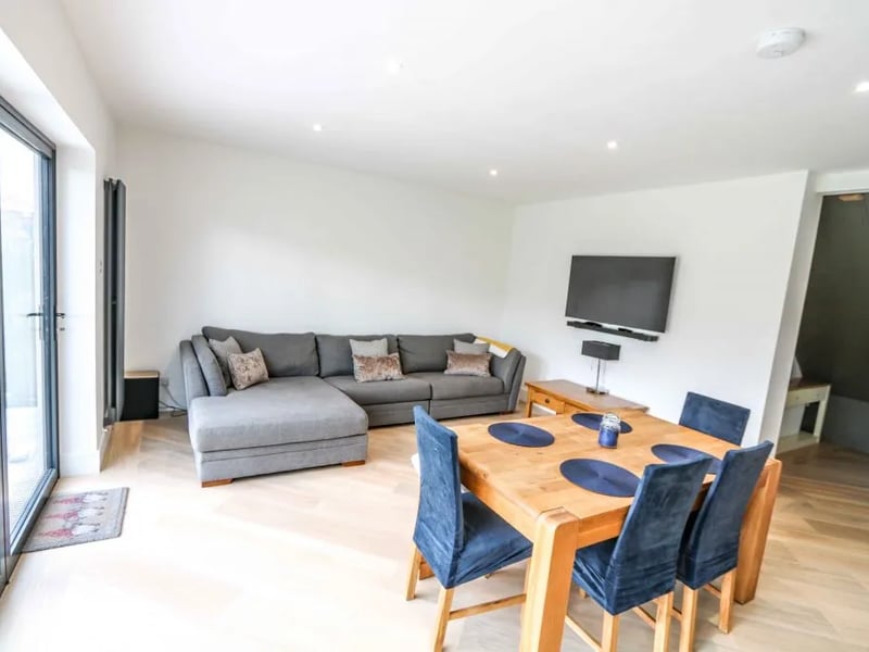 View of the dining/family room