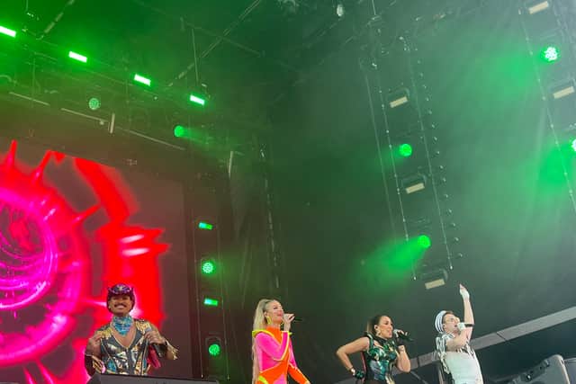 The Vengaboys get things going at the Eurovision fan park
