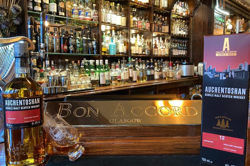 One of Glasgow’s best loved pubs is Bon Accord found at Charing Cross. They have been recognised with a number of awards and have over a hundred malts to choose from. They have a rating of 4.7 on Google reviews alongside The Pot Still.  