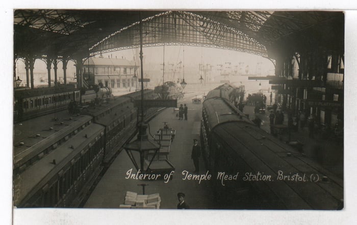 A busy scene is pictured here from up high with at least four stations pictured with passengers coming on and off. Goods can also be seen in the central platform.