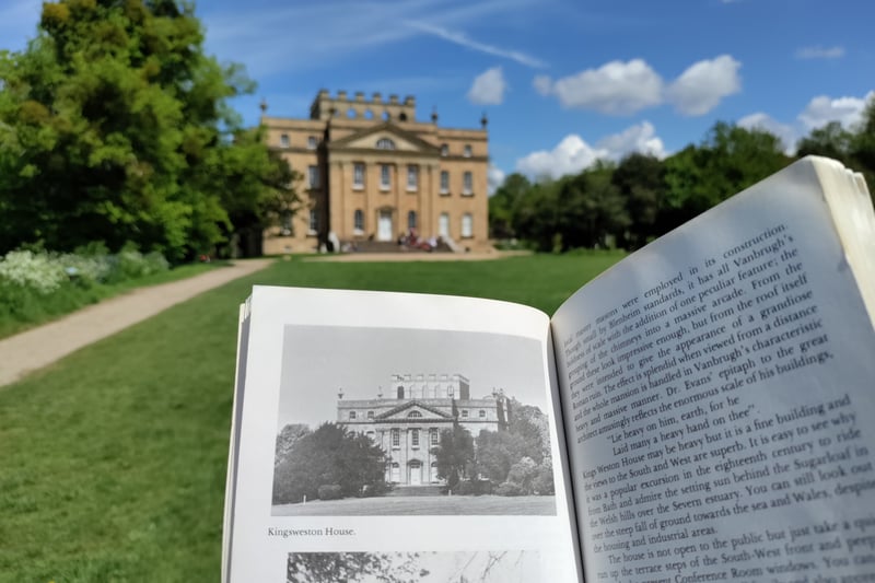 Here’s me holding the Walking around Bristol book with Kings Weston House in the background. Follow the walk with the pictures below: