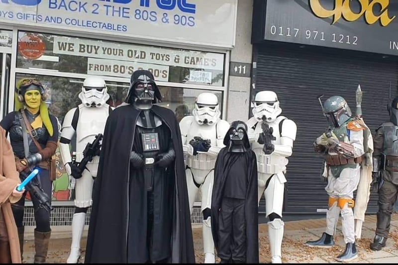A full line-up of Star Wars characters made an appearance at Retro Bristol on Brislington Hill.