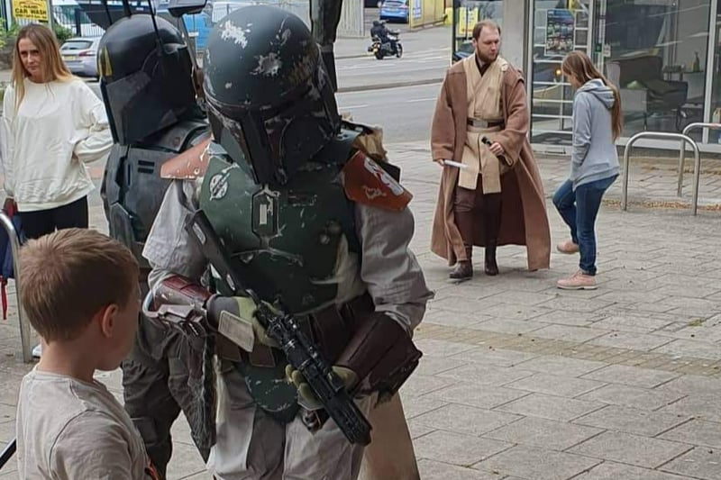Star Wars characters chat to fans on Brislington Hill at the special event organised by Retro Bristol.