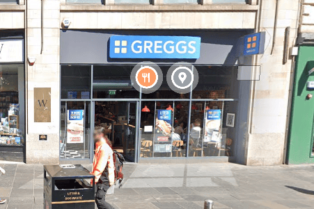 One of the highest rated Greggs in the city is the Argyle Street branch that is busy with shoppers passing by having been given a rating of 4.2. 