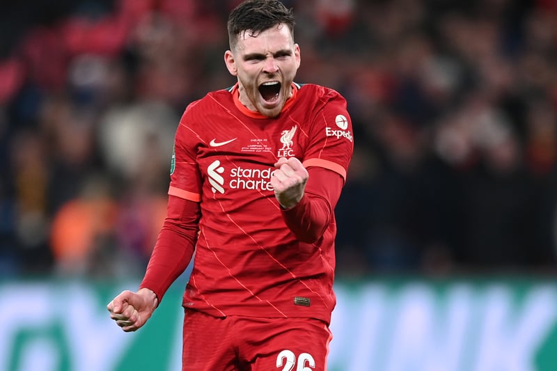 Robertson was seriously impressive during Liverpool’s 63-game season as he played 47 games and registered three goals and 15 assists in what was his best campaign to date.