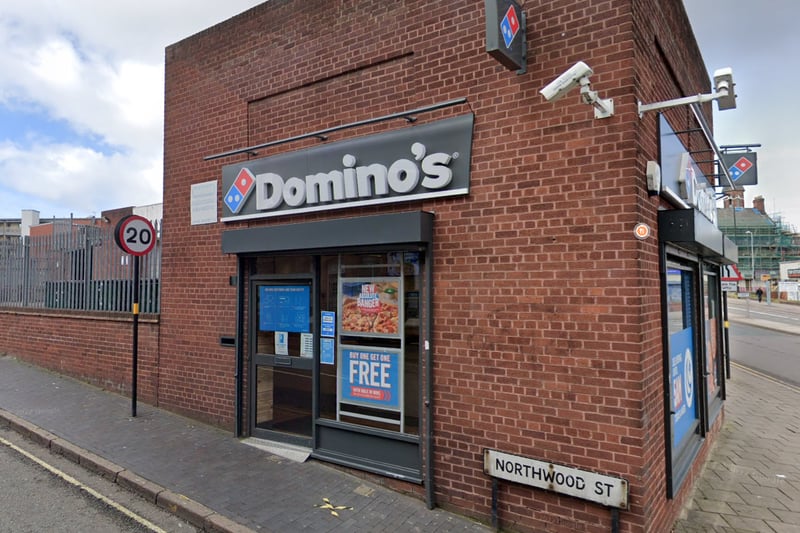 This Dominos branch in central Birmingham has a Google rating of 3.3. (Photo - Google Maps)