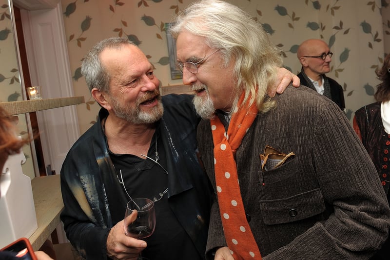 Billy Connolly has great relationships with the Monty Python members. Here he is pictured alongside Terry Gilliam at the after premiere of The Imaginarium of Doctor Parnassus in New York city. 