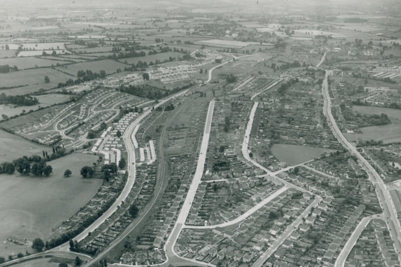 An ariel view of the Sturminster Road estate - can you spot your house?