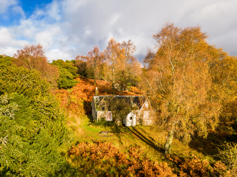 The island is home to a pretty, traditional two bedroom cottage