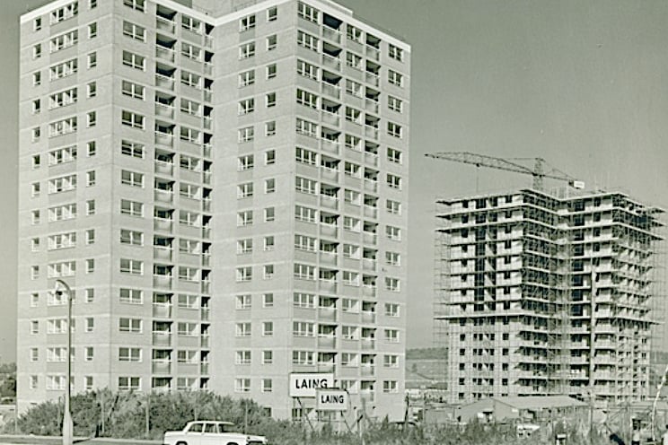 Standfast Road flats still being built in the 1960s
