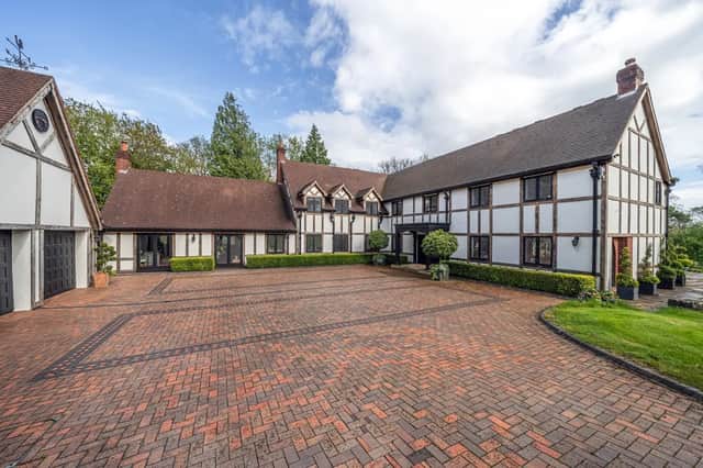 This stunning five-bedroomed deatched house has gone on the market with a £3.5m price tag.