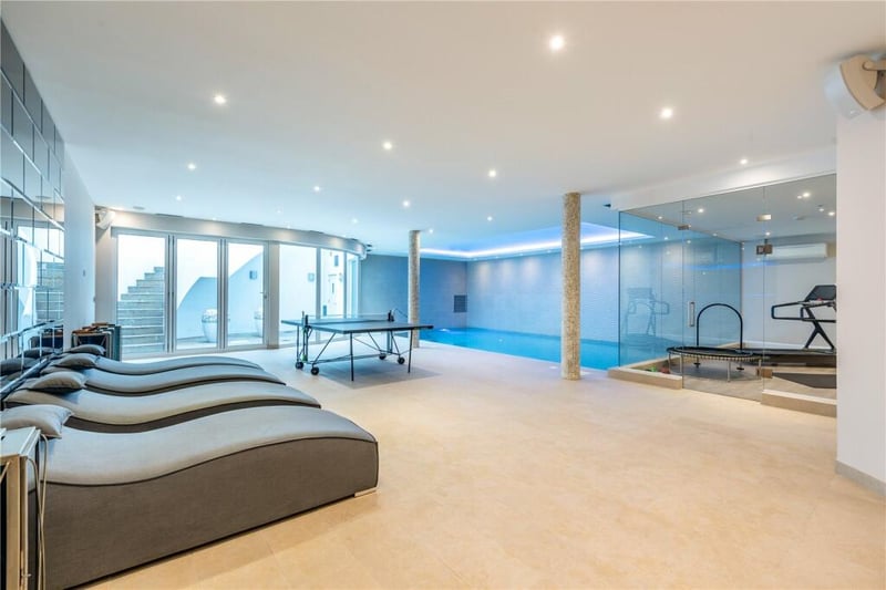 The property also has an indoor pool, perfect for any Premier League stars wanting some rehab after a tough game.