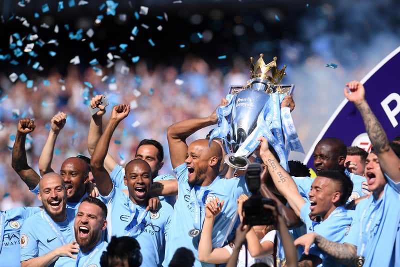 A record-breaking season that saw City become the only ever Premier League centurions. The highest goal difference, joint-most wins and most goals in a single campaign were all achieved, while they also won the EFL Cup.