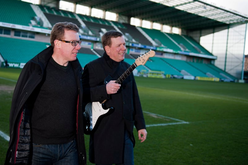 Craig and Charlie Reid are probably the two men most commonly associated with the term ‘famous Hibs fans’ and of course sang Easter Road anthem Sunshine on Leith