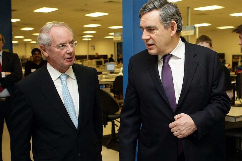 The Rigby family own the Rigby group and their businesses include computers, aviation and hospitality. Their wealth was £804m in 2022 and in 2023, it increased to £866m. (Photo by Christopher Furlong/Getty Images/Sir Peter pictured with former PM Gordon Brown)