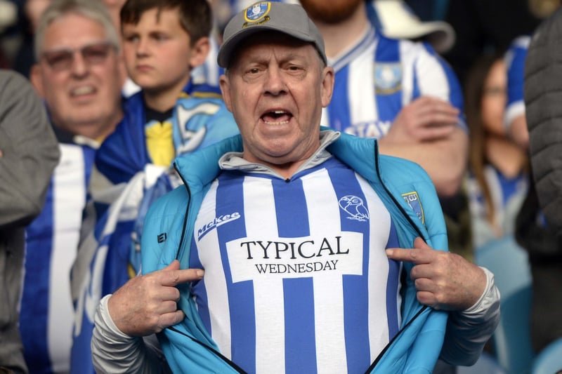 A Sheffield Wednesday fan during Thursday’s play-off win