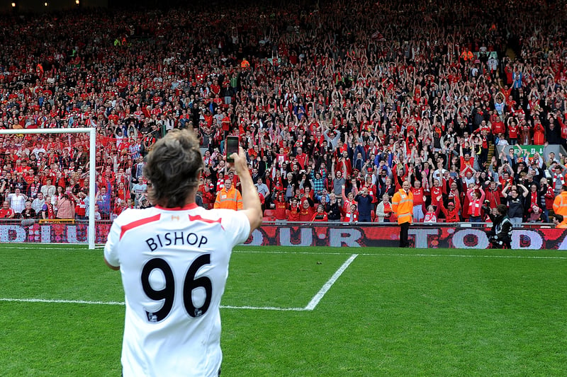 John and his beloved Reds. Here he is celebrating with fans after playing in the ‘Celebration of the 96’ charity match in 2014