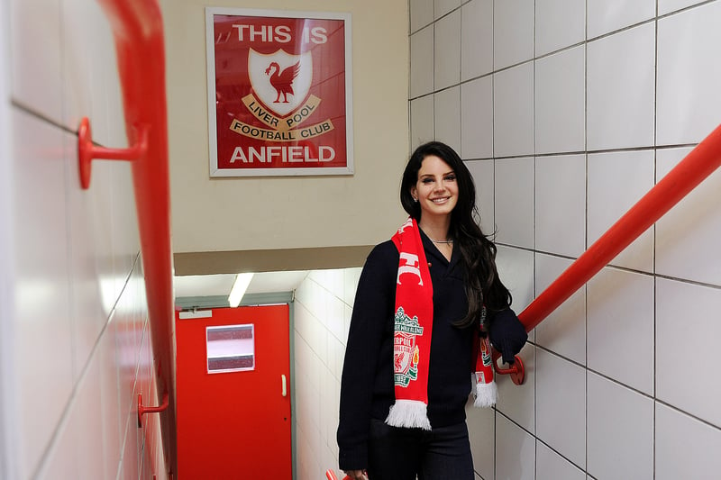 Here’s the New York-born artist visiting Anfield back in 2013