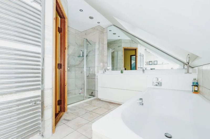 The third bathroom is the biggest of the three with a seperate bath and shower included 