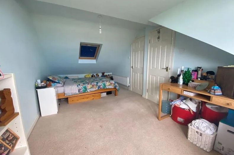 The second bedroom is a good size and has plenty of space for children