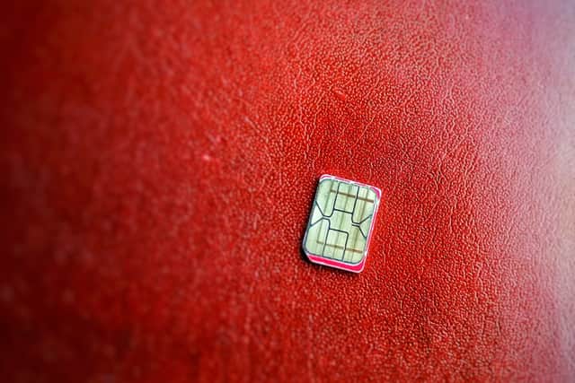 Vodafone has already halved the size of its plastic sim card holders (image: Shutterstock)