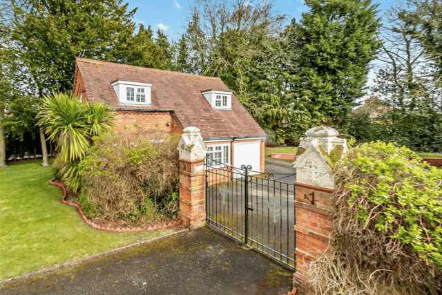 The property boasts its own separate cottage