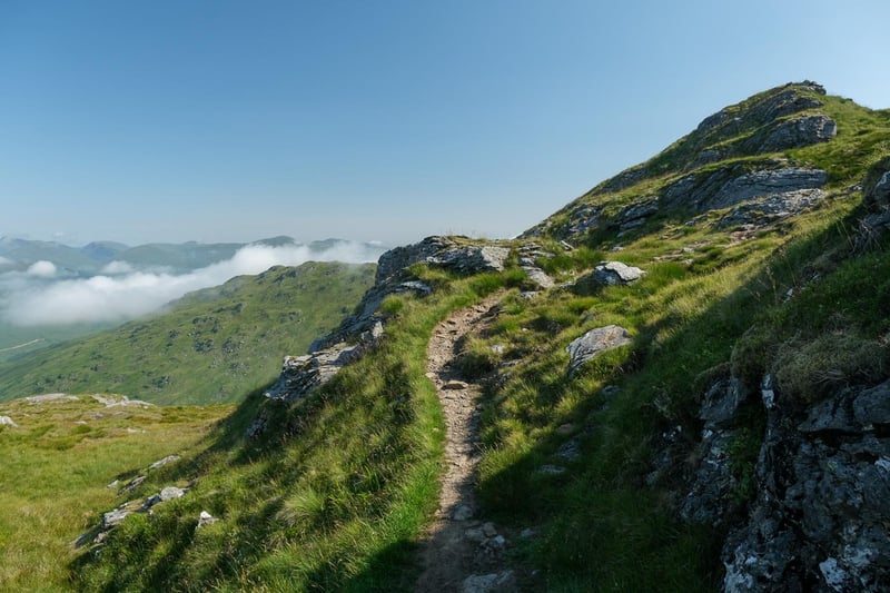  Around a 1 hour 12 minutes drive from Glasgow, with its boggy surroundings and steep initial climb you will want to be on top of your game when climbing this peak. Whether you climb is a struggle or a breeze you can celebrate at the end with a pint at the famed Drovers Inn. (Pic: Walk Highlands)