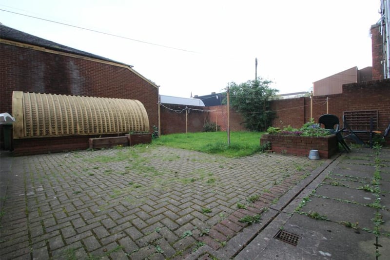 The shared rear courtyard  that could be used to great benefit. 