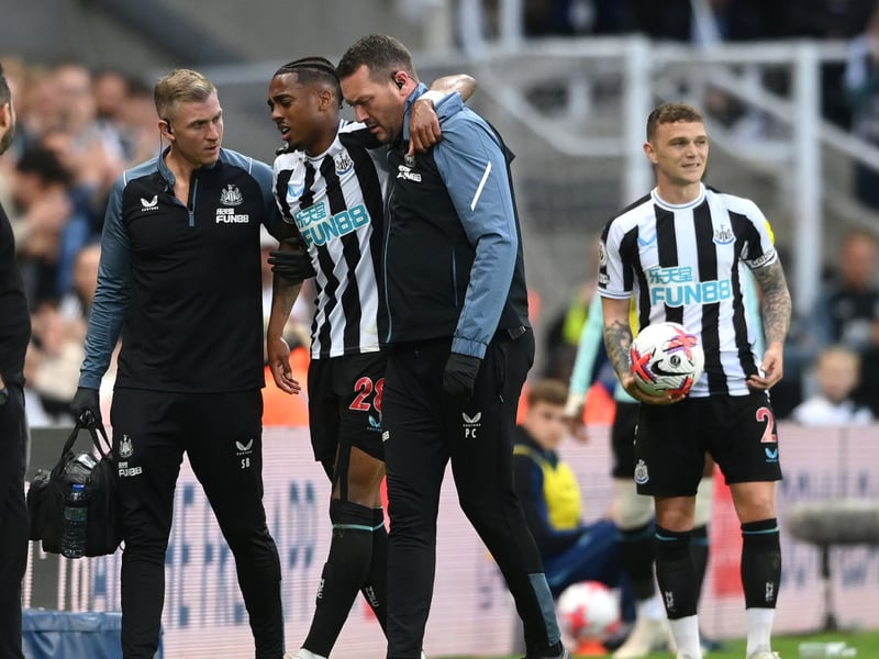 Joe Willock was withdrawn during Newcastle’s win over Brighton with a hamstring injury in what will prove to be his final match of the season. 
