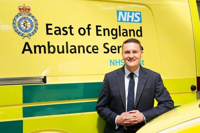 Labour’s shadow health secretary Wes Streeting during a visit to East of England Ambulance Service NHS Trust (EEAST) Hazardous Area Response Team (HART) Station in Braintree, Essex. Credit: Ian West/PA Wire