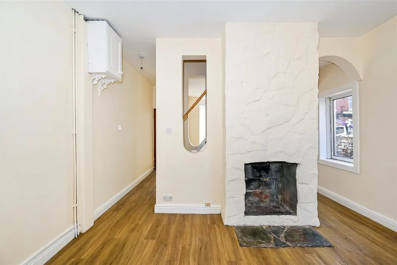 Fireplace in the living area