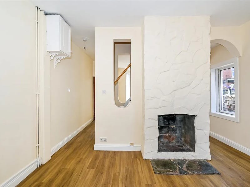 Fireplace in the living area