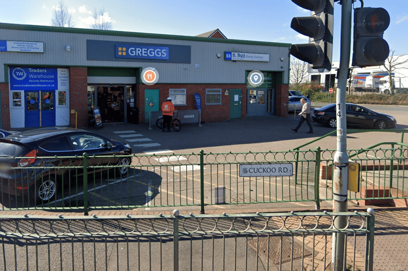 The Greggs located in the Cuckoo Trading Park in Aston has a Google rating of 4.1. (Photo - Google Maps)