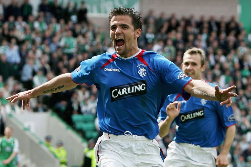 And the striker couldn’t hide his delighted as he celebrated in front of a packed away crowd at Easter Road. It was now a case of focusing on seeing the game out for Alex McLeish’s side.
