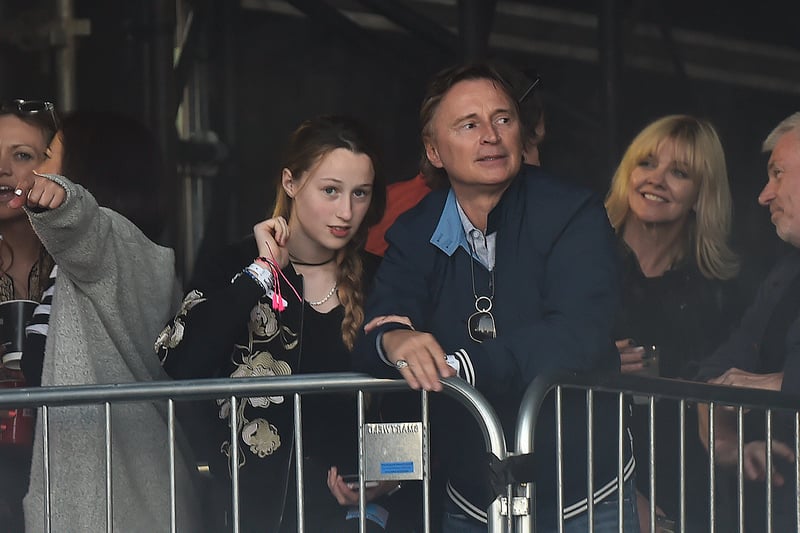 Scottish actor Robert Carlyle watches Kasabian as they headline the Main Stage on the second day of the TRNSMT music Festival. 