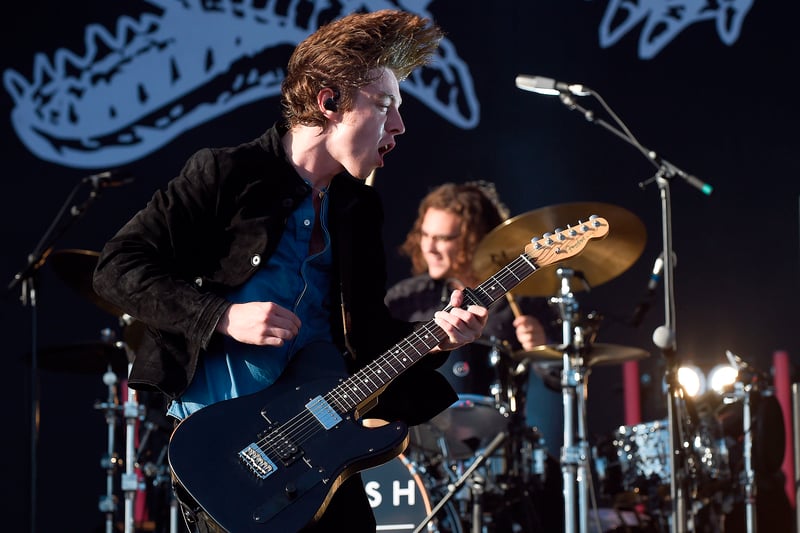 English rock band Catfish And The Bottlemen perform on the Main Stage on the second day of the TRNSMT music Festival. 