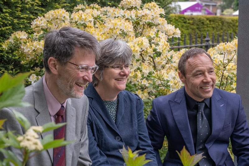 Rare Space Sanctuary Garden opened by Stephen Graham OBE & Helena and David Clarke from Rare Dementia Support. 
