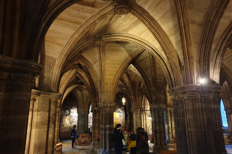 The crypt of this imposing medieval cathedral doubled as L’Hopital Des Anges in Paris where Claire volunteered to work.