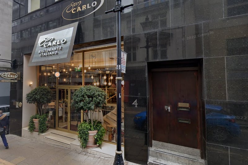 Carlo Distefano opened the first San Carlo restaurant in 1992 in Birmingham. It soon became a favourite among residents because of its authentic Italian food, ambient atmosphere and high standards of service. The restaurant is located on Temple Street. (Photo - Google Maps)