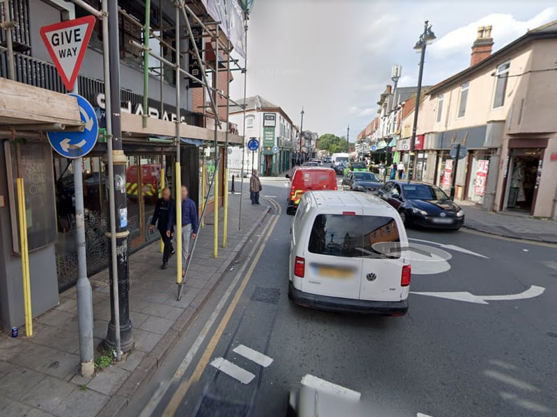Balti triangle is the area of Balti houses clustered along Ladypool Road, Stoney Lane and Stratford Road. The Balti dish originated in Birmingham in the ‘70s and is still popular among its residents. (Photo - Google Maps)