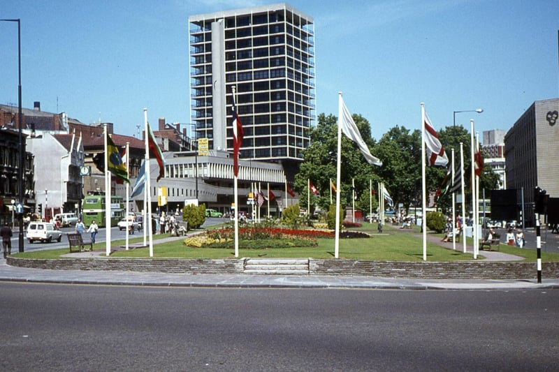 Colston Tower was only five years old in this photograph taken in 1978. Does anybody remember what the flags were for?