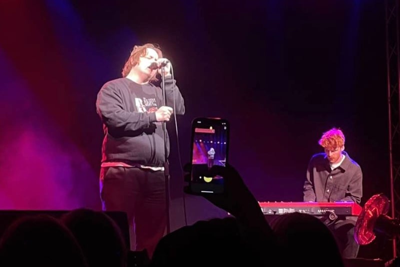Lewis Capaldi performed three songs at the intimate show, backed only by a keyboard player