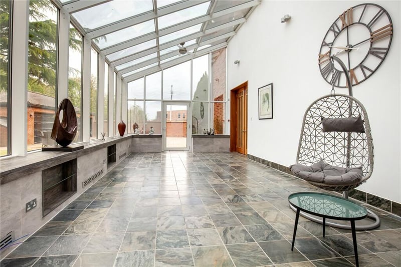 A modern conservatory extension has been added to the Bothwell mansion.
