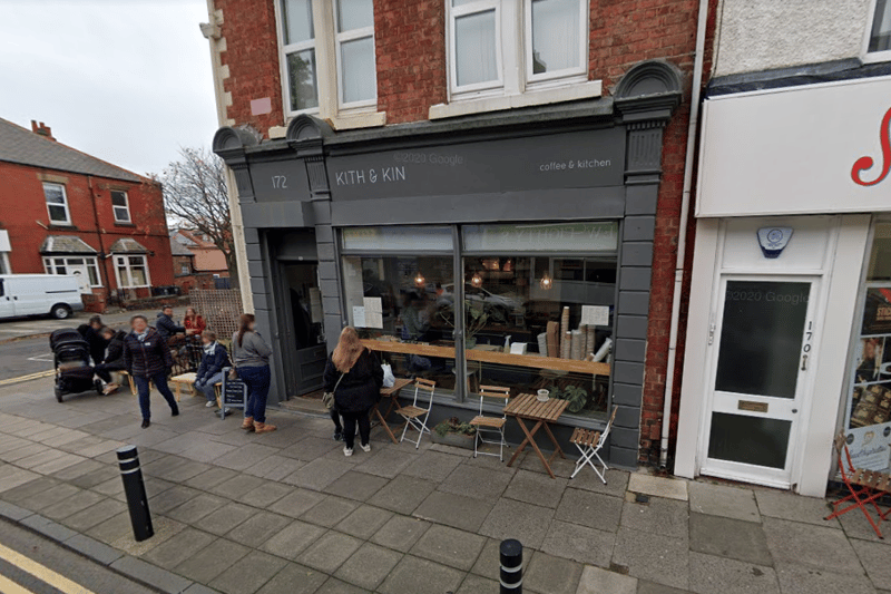 Kith & Kin, on Park View in Whitley Bay, has a Google rating of 4.7 from 401 reviews.