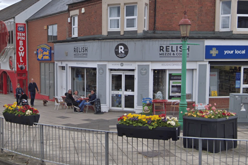 Relish, on Marine Avenue in Whitley Bay, has a Google rating of 4.7 from 115 reviews.