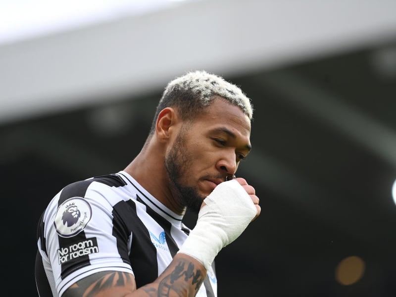 Eddie Howe has ruled the Brazilian out for the final day after he withdrew from the warm-up ahead of Leicester on Monday. 
