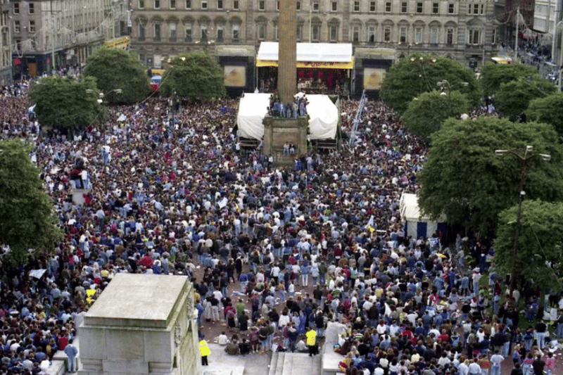 George Square was packed to the garters with music fans. (Pic: Media Scotland)