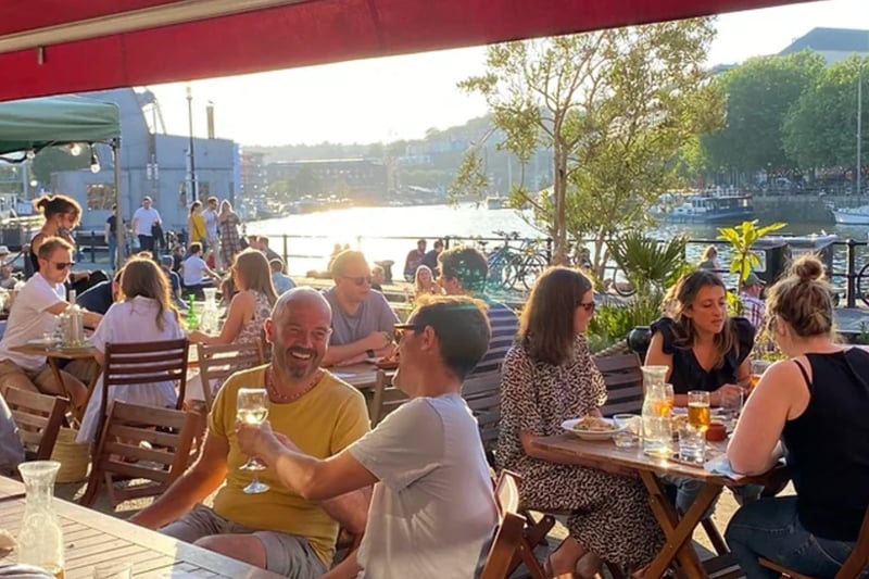 Now in its 22nd year, Olive Shed serves delicious tapas dishes, with plenty of vegetarian options, plus the added bonus of an alfresco area on the quayside overlooking the water towards the Lloyds amphitheatre.