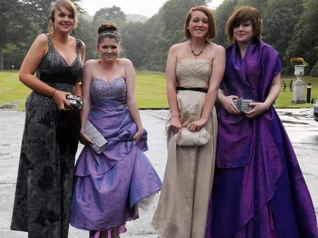 The weather was miserable but these Farringdon students were still having a great time.